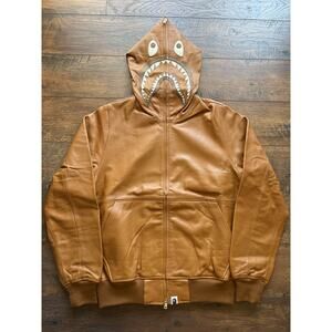 2008 Leather Shark Hoodie Jacket